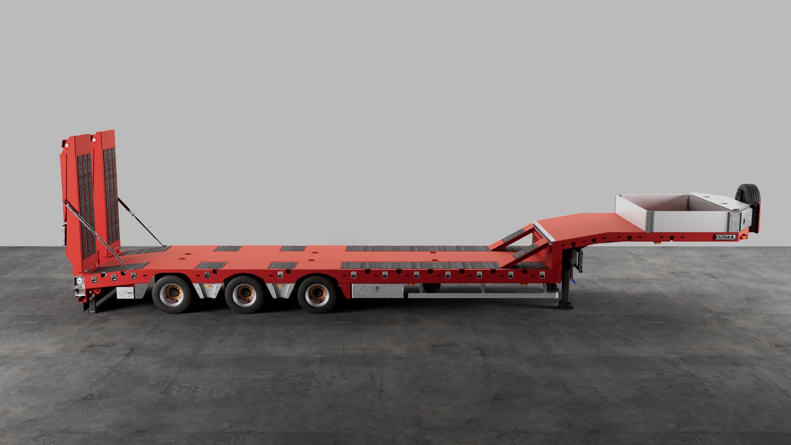 3 Dingilli Sabit Lowbed